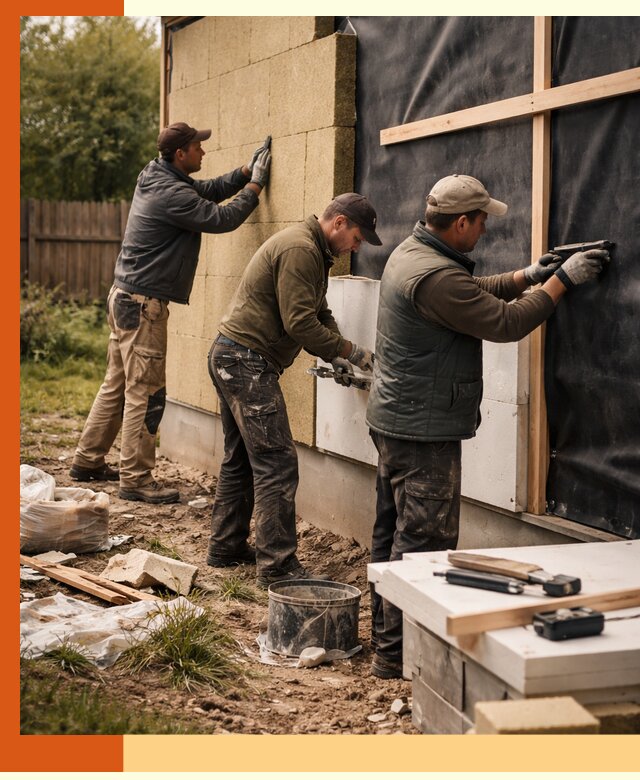 Утепление дачного дома под ключ в Бугульме