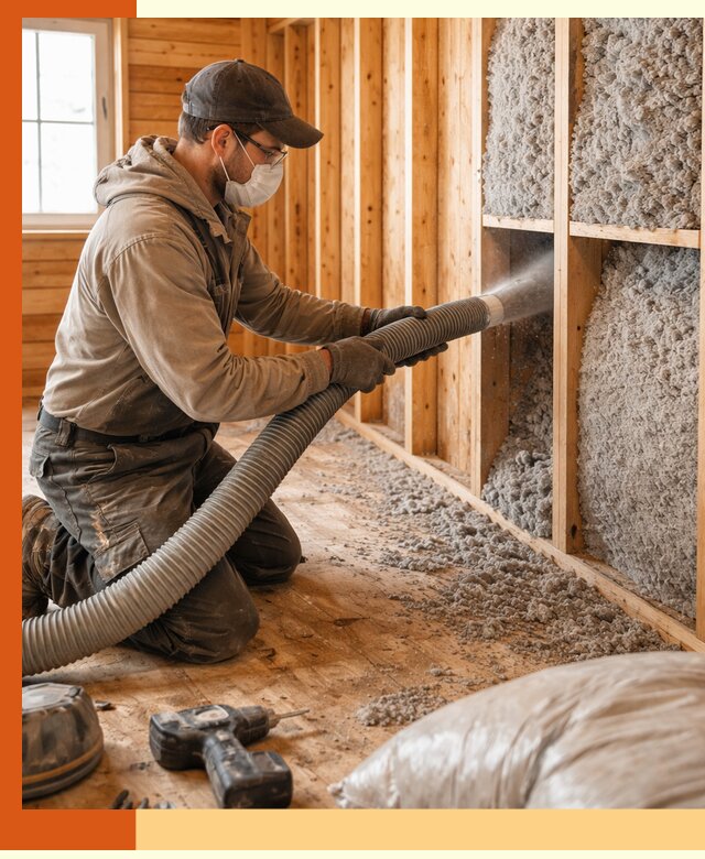 Утепление дачного дома эковатой в Бугульме — быстро и надёжно