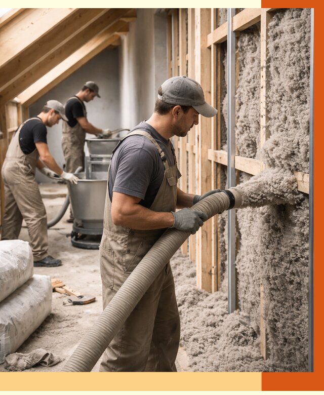 Утепление таунхауса эковатой в Бугульме от 2224 руб./м² — монтаж и задувка | ТепломастерБгл