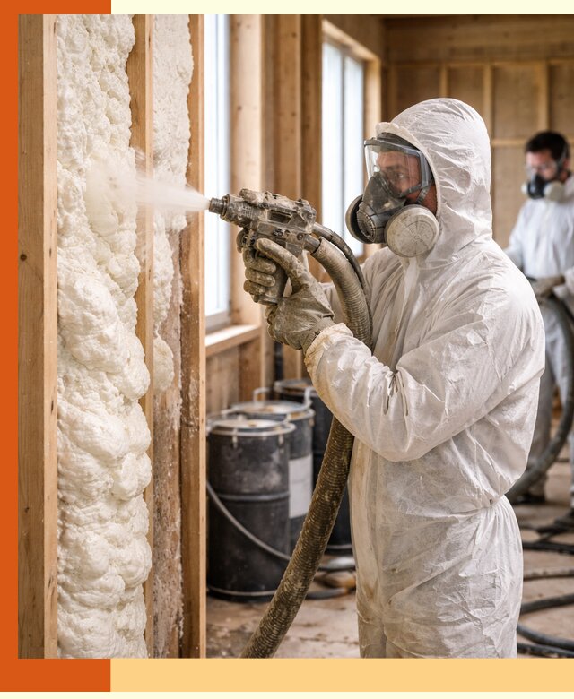 Утепление каркасного дома пенополиуретаном в Бугульме