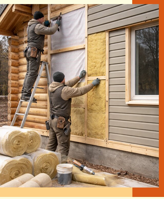 Утепление деревянного дома в Бугульме от 6267 руб./м2 — заказать работы | ТепломастерБгл