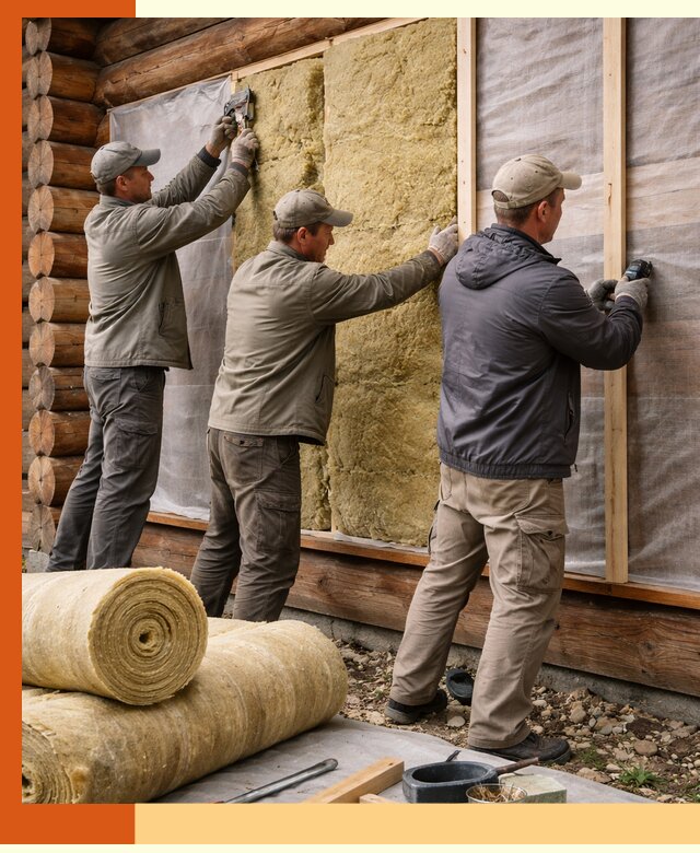 Утепление деревянного дома в Бугульме эффективными технологиями