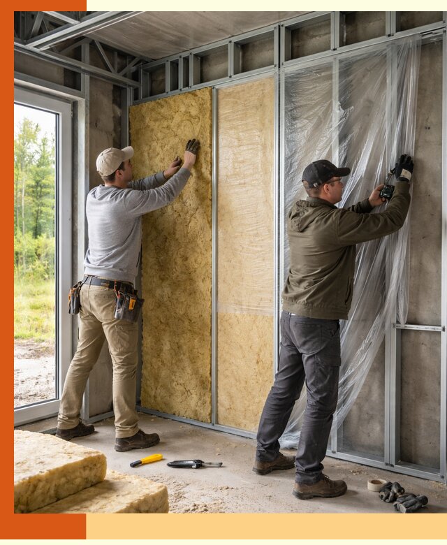 Утепление дома из ЛСТК в Бугульме с гарантией качества и эффективности