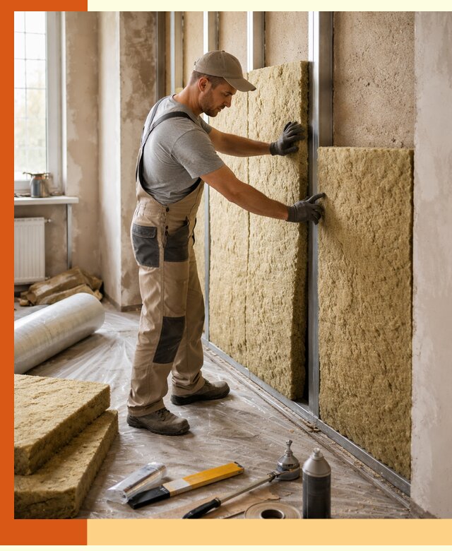 Утепление квартиры в Бугульме — комплексная теплоизоляция стен и полов