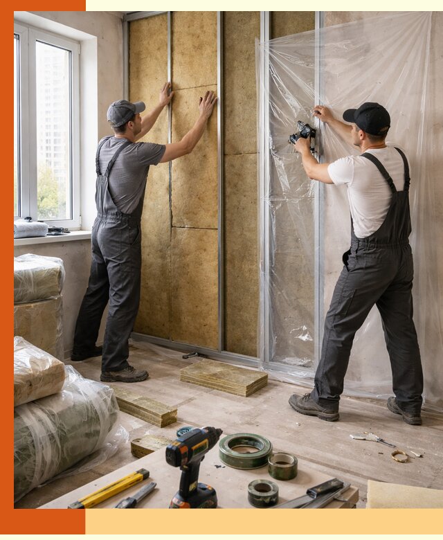 Утепление квартиры изнутри профессионально в Бугульме