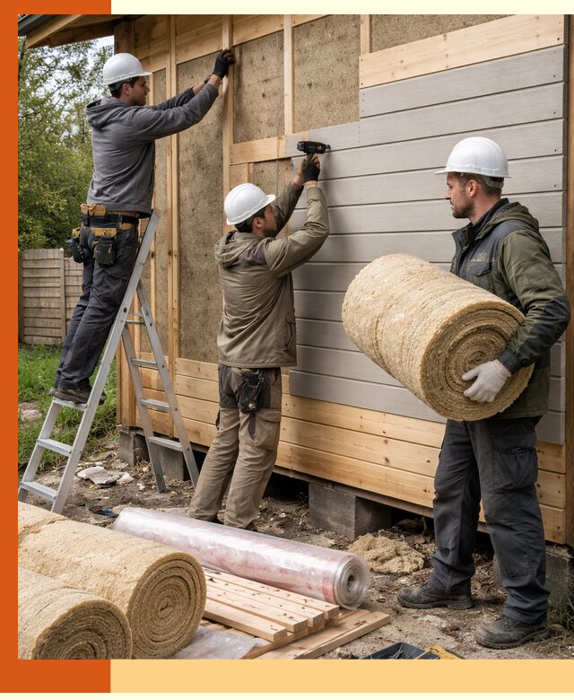 Утепление бани снаружи в Бугульме профессионально и надежно