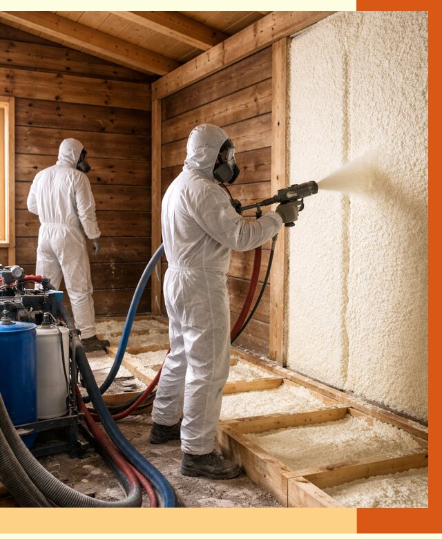 Утепление бани ппу в Бугульме под ключ от 4245 руб./м2 | ТепломастерБгл - напыление и монтаж ппу