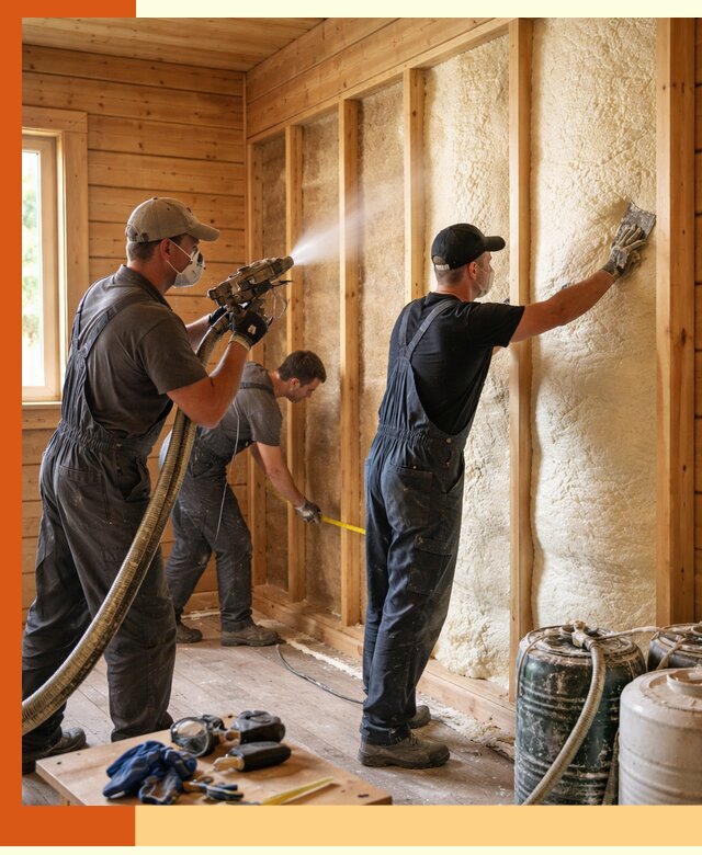 Утепление бани пенополиуретаном (ППУ) в Бугульме