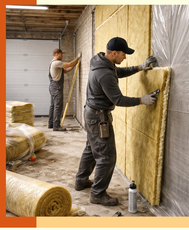 Утепление гаража под ключ в Бугульме — все виды теплоизоляции