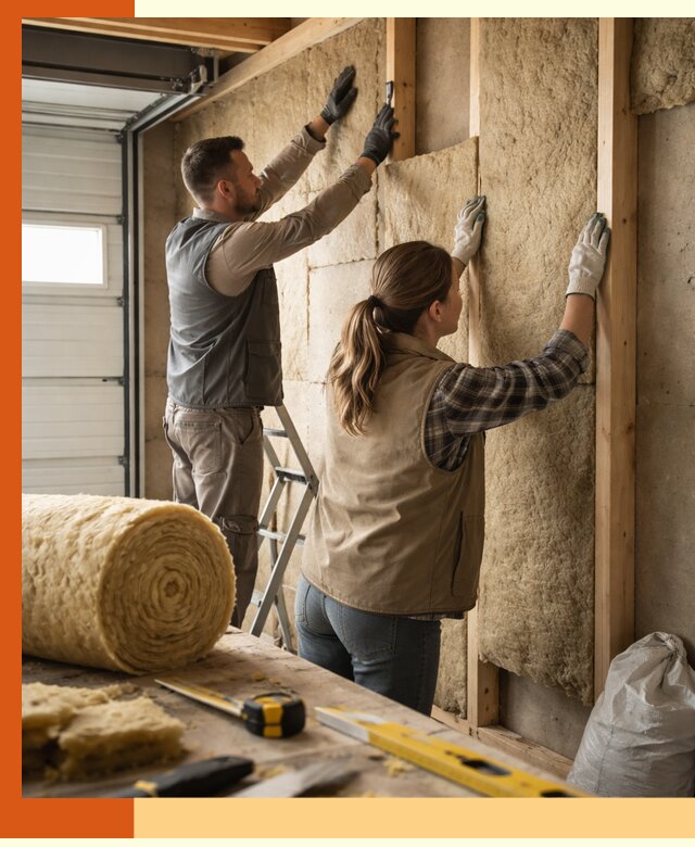 Утепление гаража изнутри в Бугульме: быстро и надежно