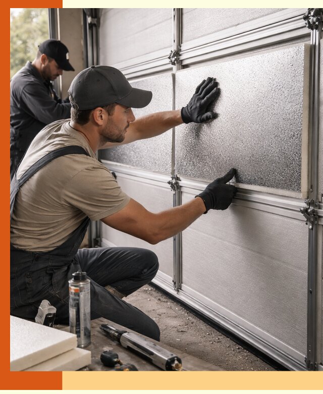 Утепление гаражных ворот в Бугульме качественно и надежно