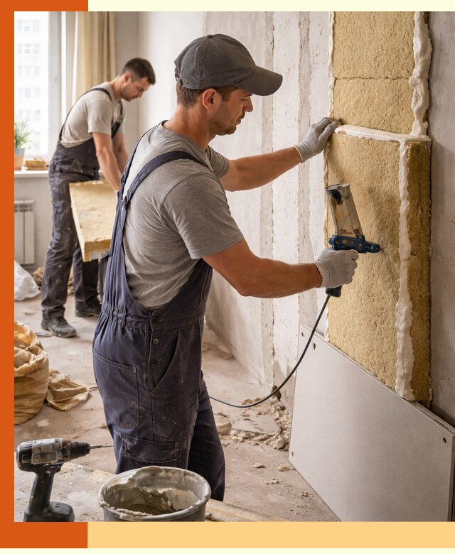 Утепление стен изнутри в Бугульме — качественно и эффективно