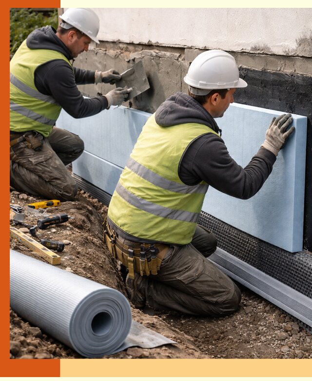 Утепление фундамента снаружи в Бугульме — профессиональная теплоизоляция