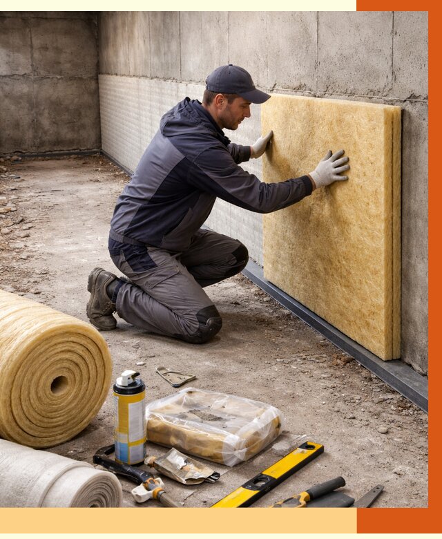 Утепление фундамента изнутри в Бугульме от 4245 руб./м2 — работы под ключ | ТепломастерБгл