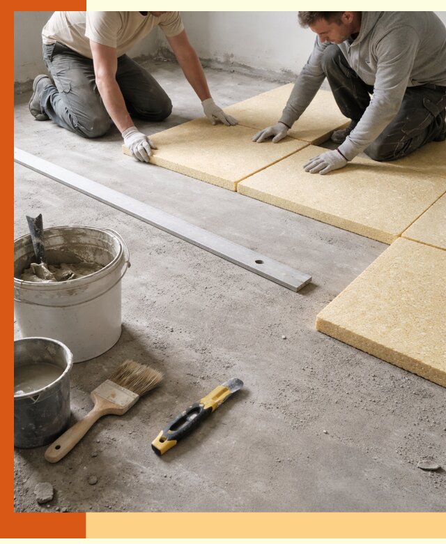 Утепление бетонного пола в Бугульме профессионально и недорого