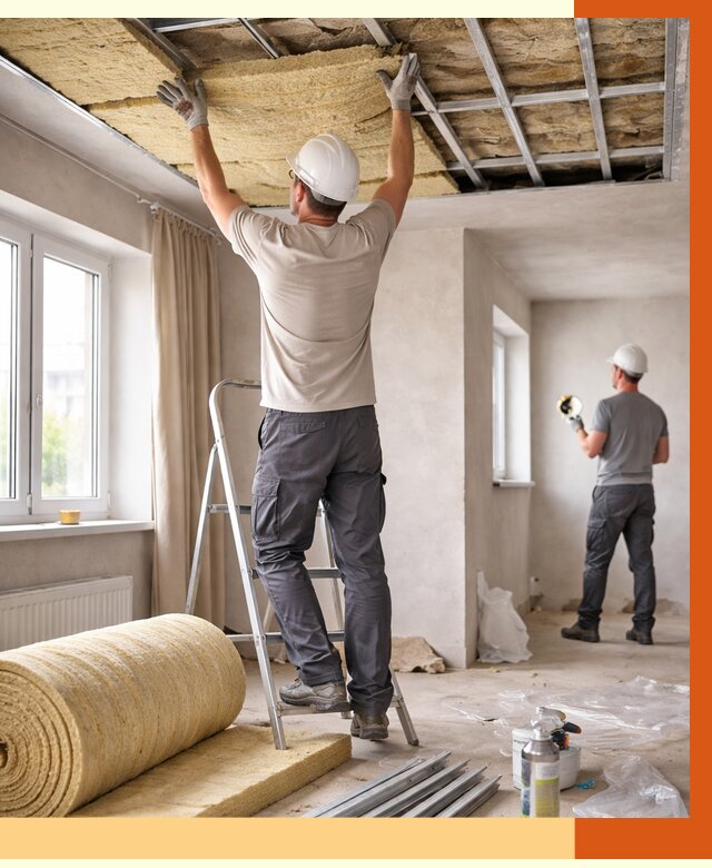 Утепление потолка в частном доме в Бугульме от 960 руб./м² — работы под ключ | ТепломастерБгл