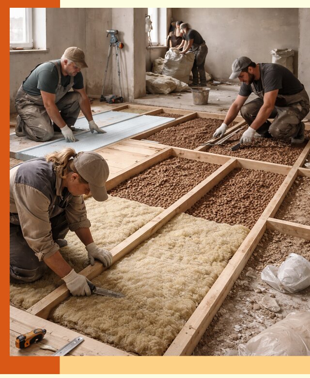 Утепление перекрытий жилых и промышленных зданий в Бугульме