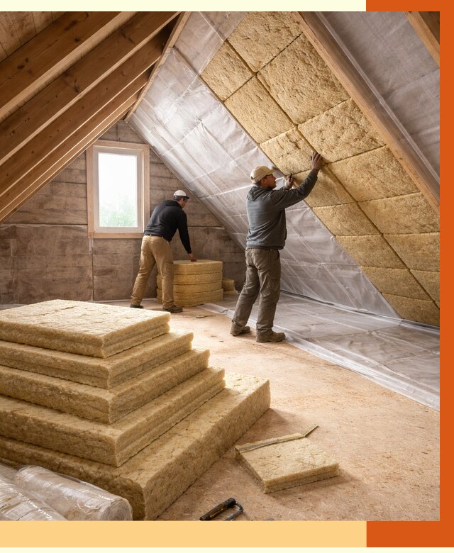 Утепление мансарды в Бугульме от 2527 руб/м2 — комплексно и под ключ | ТепломастерБгл