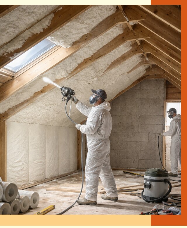 Утепление мансарды ППУ в Бугульме от 2780 руб./м² — заказать под ключ | ТепломастерБгл