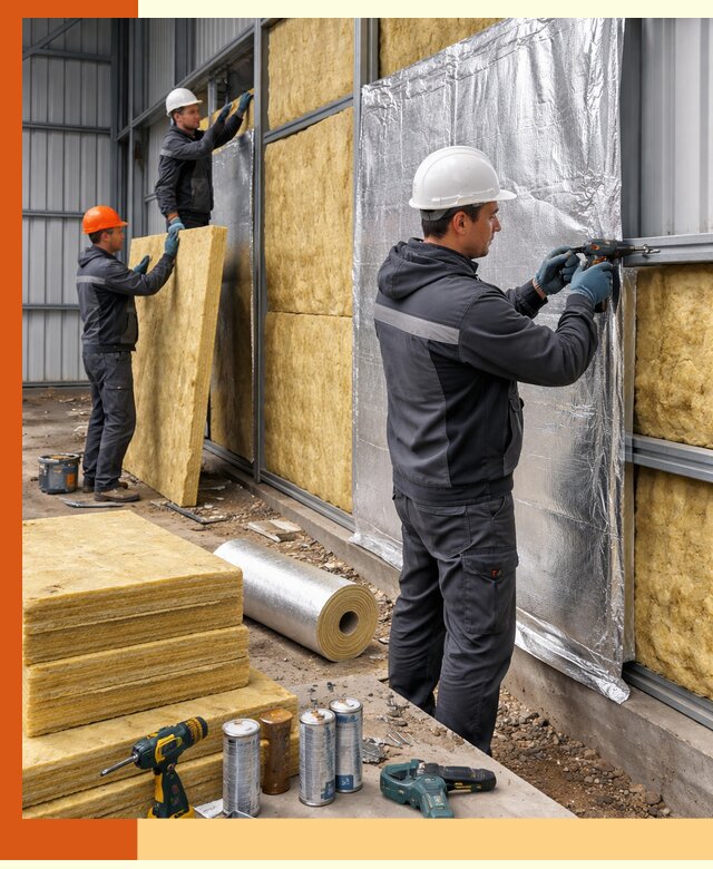 Утепление металлического ангара профессионально в Бугульме