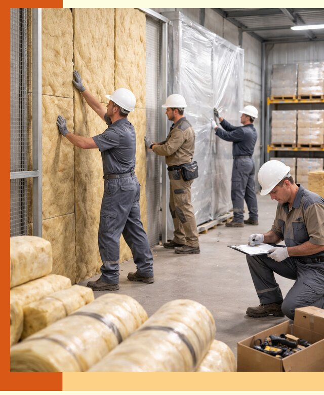 Утепление склада готовой продукции в Бугульме качественно и быстро