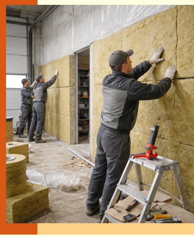 Утепление автосервиса и мастерских в Бугульме качественно и надёжно