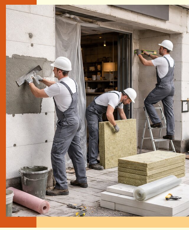 Утепление кафе в Бугульме: профессиональная теплоизоляция и монтаж