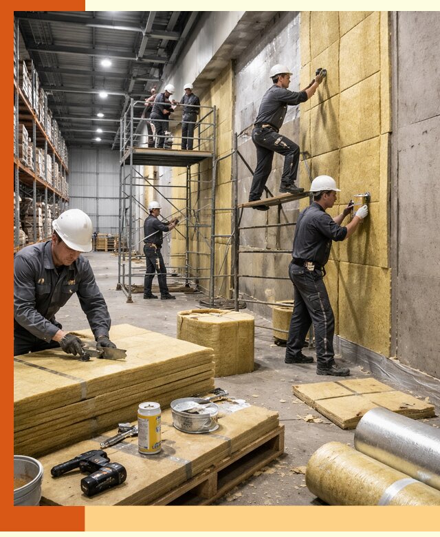 Утепление логистического центра в Бугульме качественно и экономично