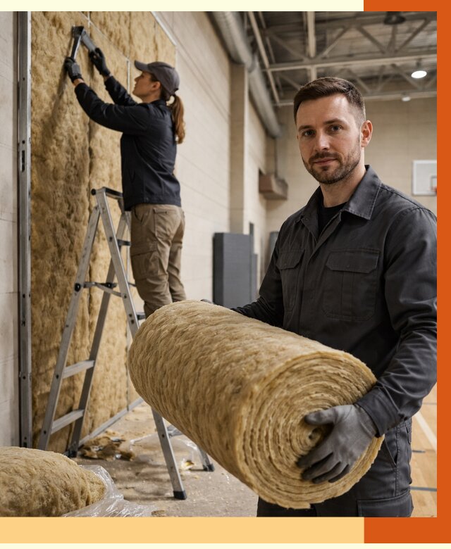 Утепление спортзала в Бугульме от 7581 руб/м2 — комплексное утепление под ключ | ТепломастерБгл