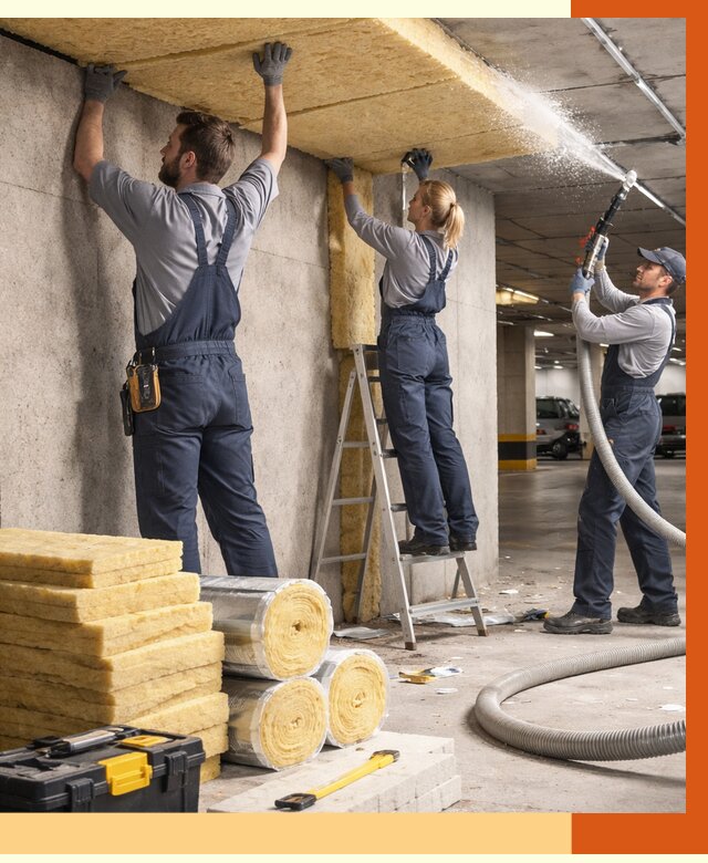 Утепление паркинга в Бугульме от 6873 руб./м2 — работы под ключ | ТепломастерБгл