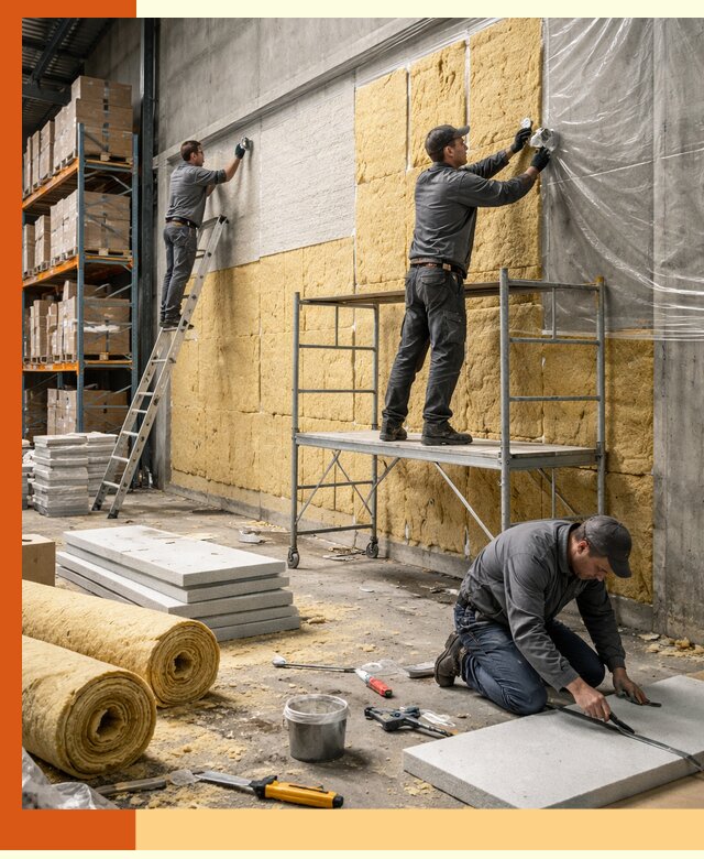 Утепление холодного склада под ключ в Бугульме