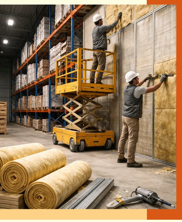 Утепление торгового склада в Бугульме от 3235 руб/м2 — комплексно и под ключ | ТепломастерБгл