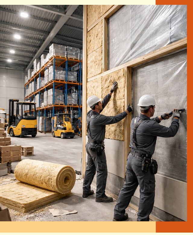 Утепление склада с техникой в Бугульме от 4245 руб./м2 — комплексно под ключ | ТепломастерБгл