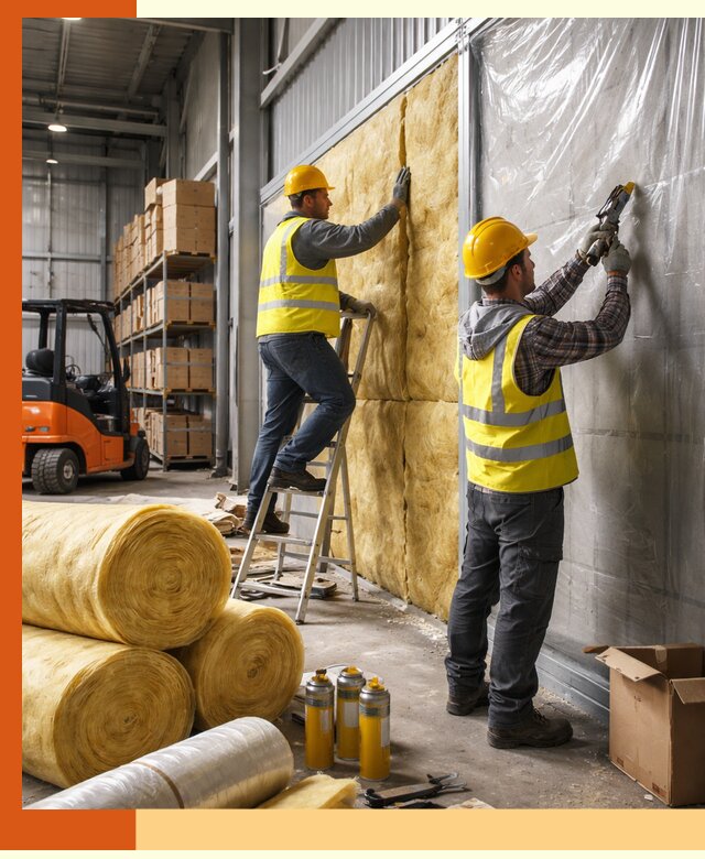 Утепление склада с техникой в Бугульме под ключ