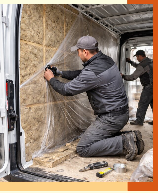 Утепление фургона в Бугульме от 16678 руб/м2 — утепление фургона ППУ и кузова | ТепломастерБгл