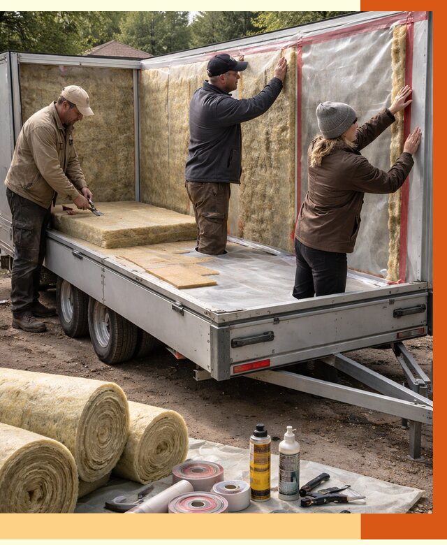 Утепление прицепа в Бугульме под ключ от 12635 руб. — комплекс от ТепломастерБгл