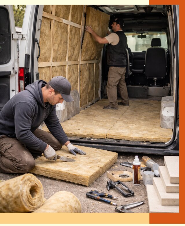 Утепление кемпера в Бугульме под ключ от 12130 руб. — профессионально | ТепломастерБгл