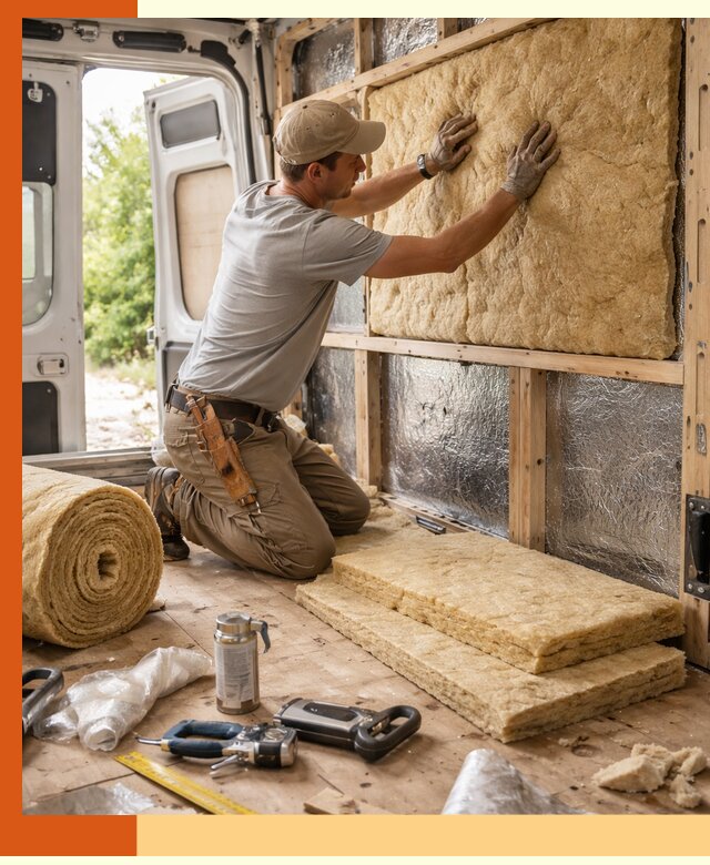 Утепление кемпера под ключ в Бугульме с гарантией качества