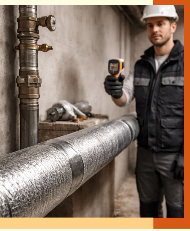 Утепление труб водоснабжения в Бугульме от 8592 руб. за м² — услуги ТепломастерБгл