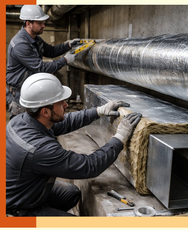 Профессиональное утепление воздуховодов и теплоизоляция в Бугульме