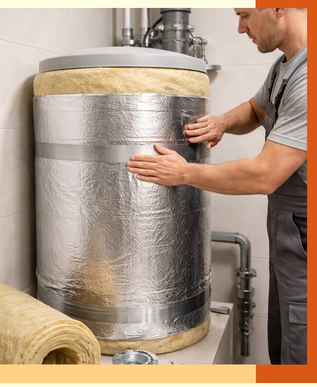 Утепление бойлера в Бугульме от 4549 руб. под ключ | Утепление ППУ | ТепломастерБгл