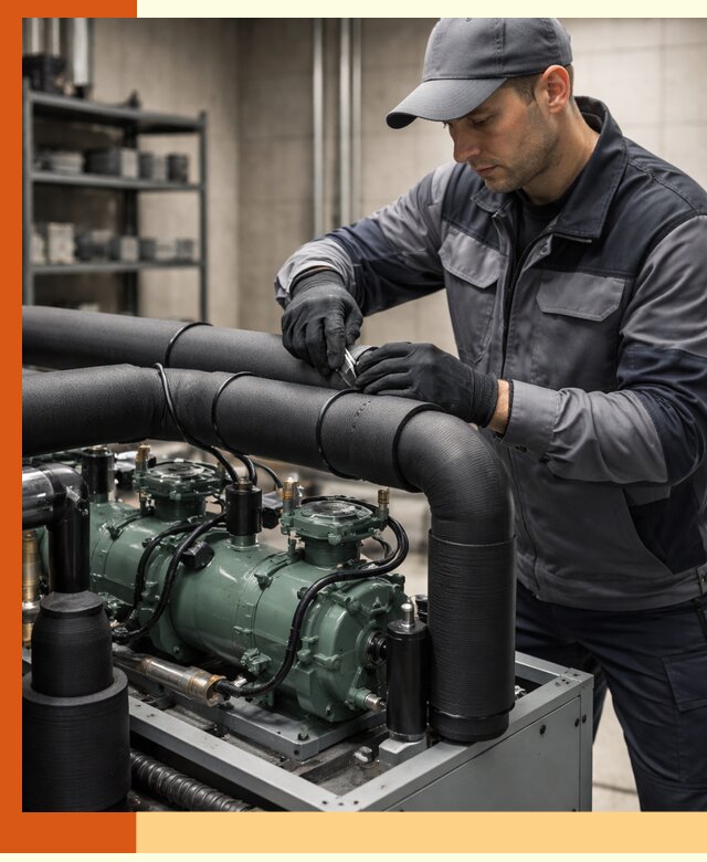 Утепление холодильного агрегата и теплоизоляция в Бугульме