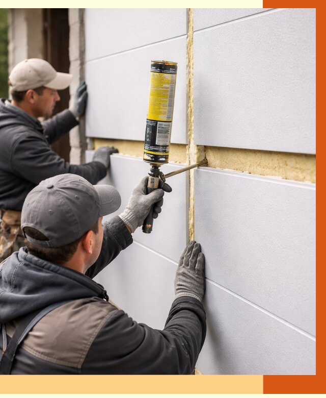 Утепление сэндвич панелей ППУ в Бугульме от 4245 руб. за м2 | ТепломастерБгл