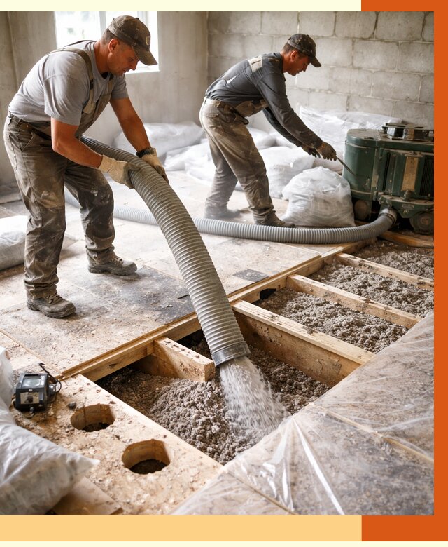 Заполнение пустот перекрытий в Бугульме от 4549 руб. под ключ | ТепломастерБгл