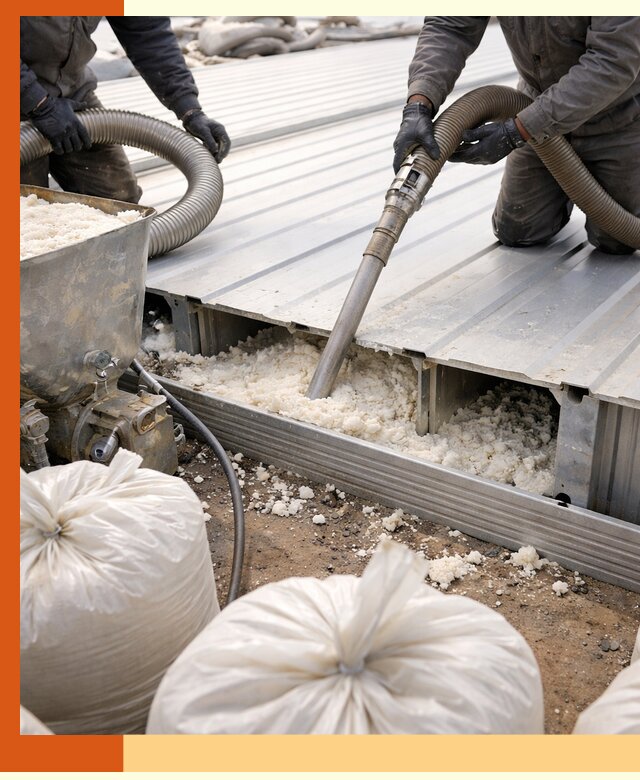 Заполнение пустот кровельных панелей пенными и мокрыми герметиками в Бугульме