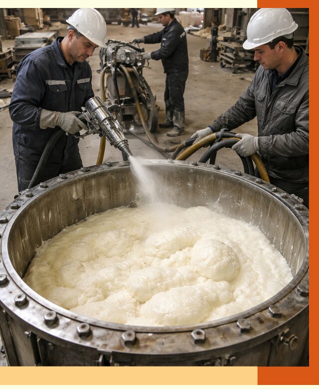 Заливка ППУ в емкости в Бугульме от 7328 руб. — утепление емкости под ключ | ТепломастерБгл