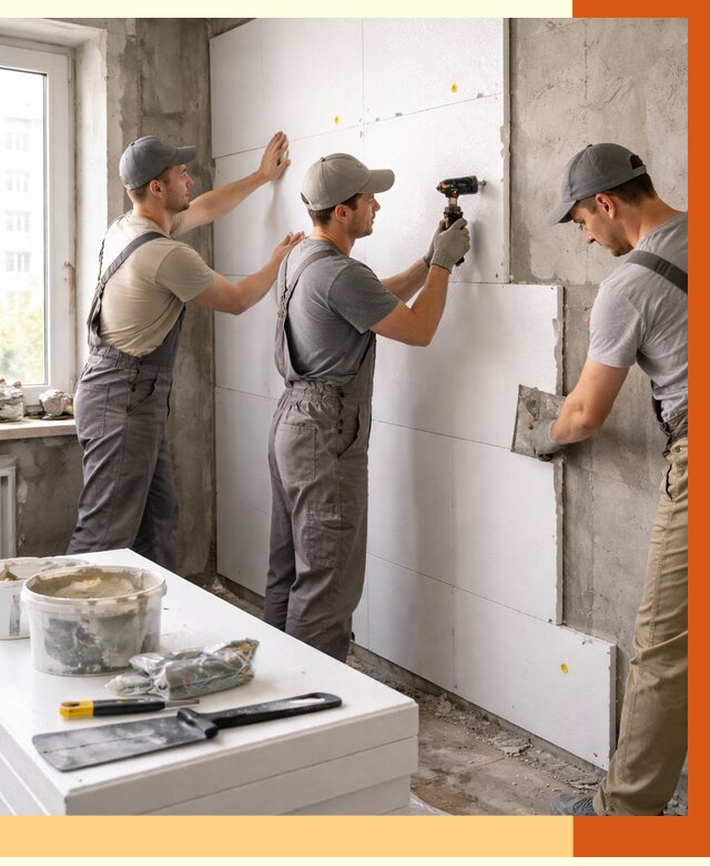 Утепление пенопластом домов и стен в Бугульме от 1870 руб. — ТепломастерБгл