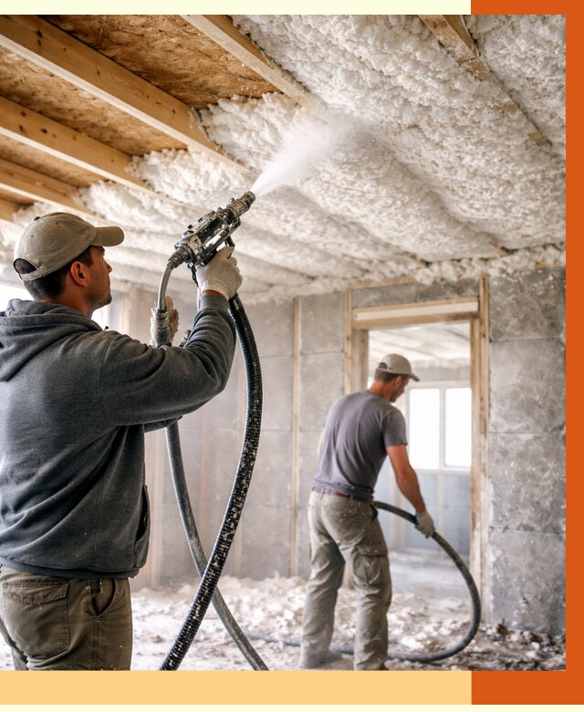 Утепление пеноизолом в Бугульме от 1617 руб./м2 под ключ | ТепломастерБгл