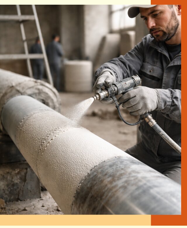 Утепление труб жидкой теплоизоляцией в Бугульме от 7581 руб. под ключ | ТепломастерБгл