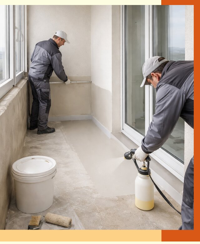 Утепление балкона жидкой теплоизоляцией в Бугульме от 5812 руб./м2 | ТепломастерБгл